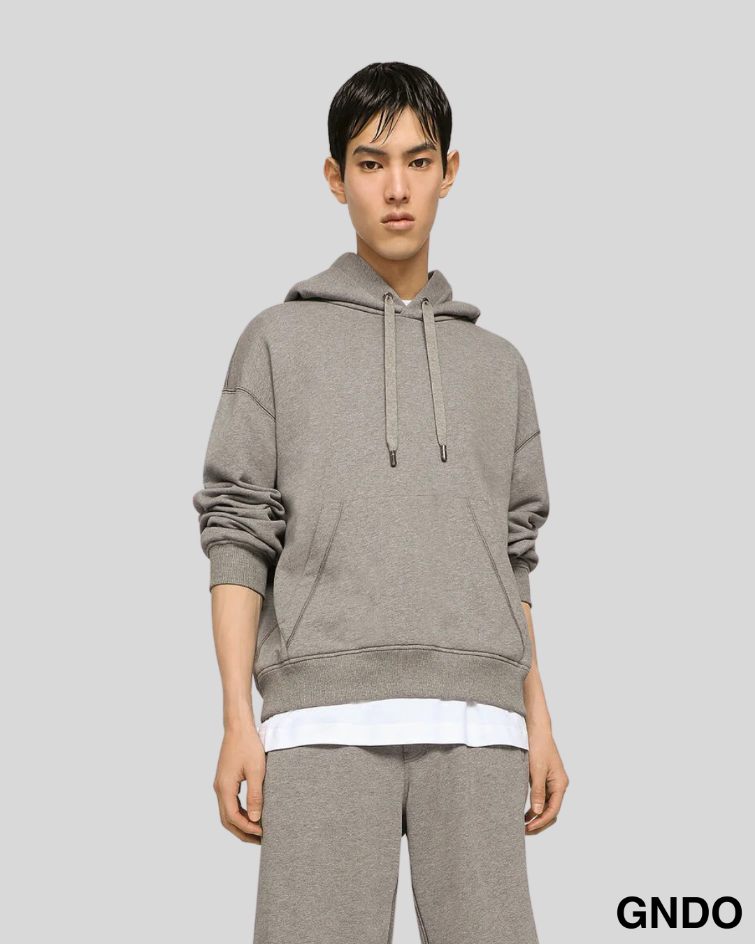 Erkek İp Detaylı Hoodie "VZN"