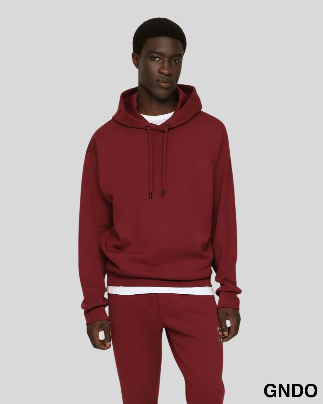 Erkek İp Detaylı Hoodie "VZN"