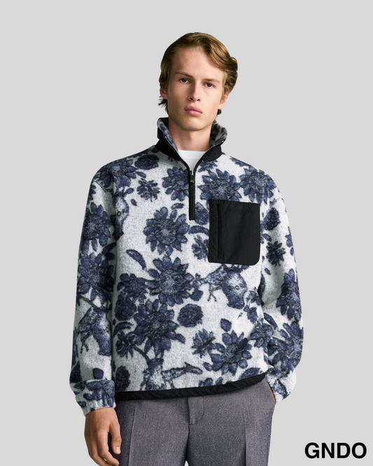 Erkek Yaka Fermuarlı Sweatshirt "LILY"